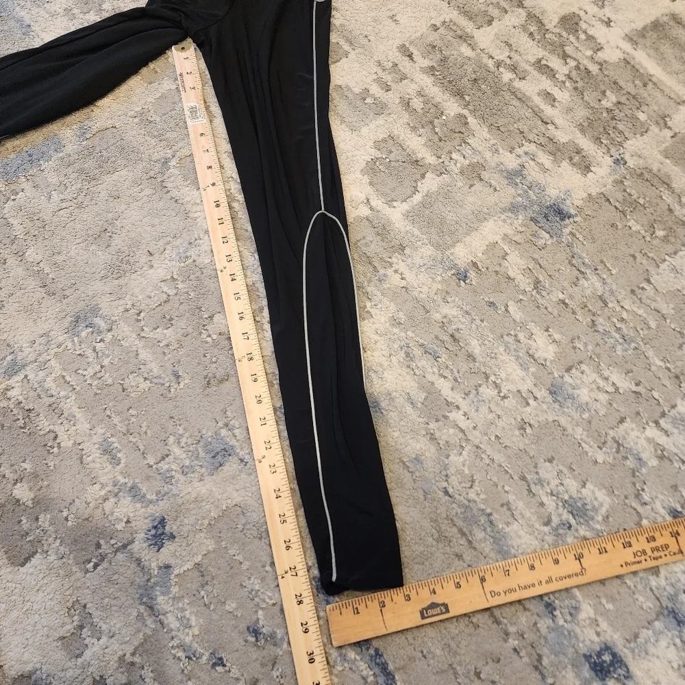 ASOS AYM highrise bodycon black legging with‎ contrast piping. Size XS.